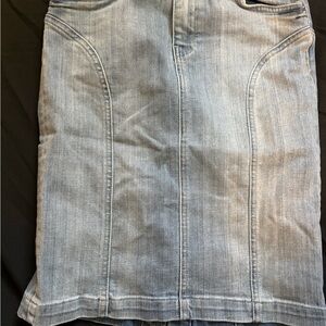 7 For All Mankind Light Blue Pencil Skirt